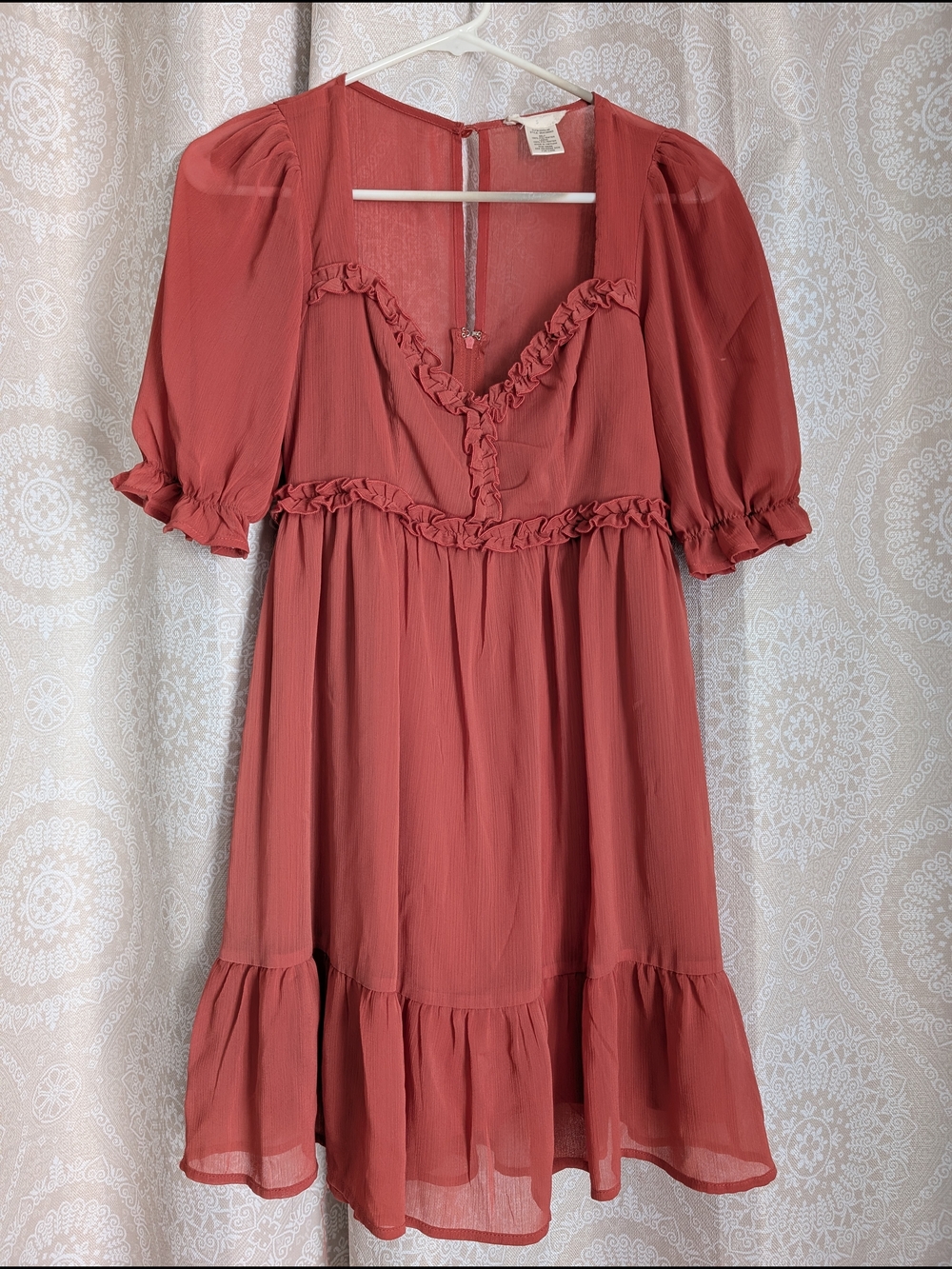 Altar'd State Ruffle Midi Dress